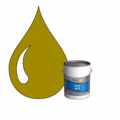 POK MIX : Peinture Meuble Satinée Multi-supports Intérieur – 1L – RAL 1027 – Jaune Curry – Clic & Pok