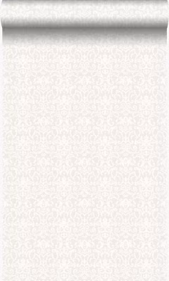 Origin Wallcoverings papier peint ornement blanc et gris clair 53 cm x 10.05 m