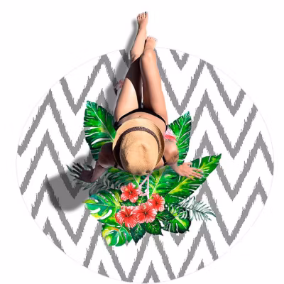 SERVIETTE DE PLAGE TUTUMI FLAMINGO 150CM MULTICOLOUR