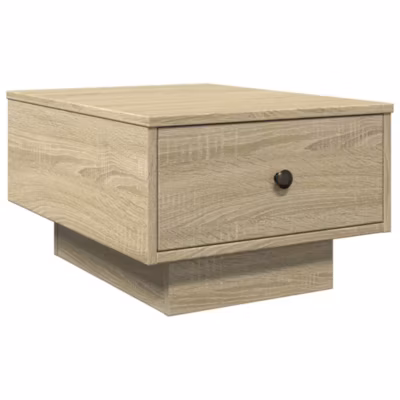 Table basse chêne sonoma 60x45x31 cm bois d&rsquo;ingénierie vidaXL