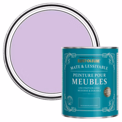 Peinture Violette pour Meubles Mate et Lessivable – RUST-OLEUM – Macaron 750ml