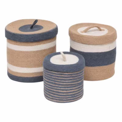 3 paniers Oceane en jute – Atmosphera