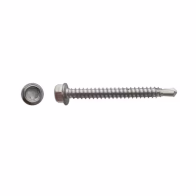 200 Vis Autoperceuses Tête Hexagonale 4.8 x 25.4 mm – DIN 7504 K – Inox A2 – D-Work
