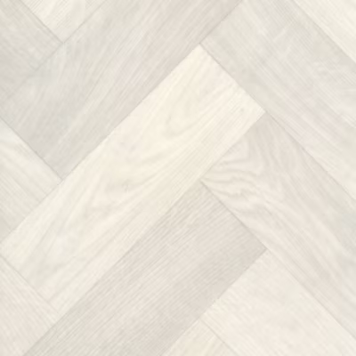 Sol PVC Textile Imitation Parquet blanchi  à chevrons – Rouleau de 3m x 21m