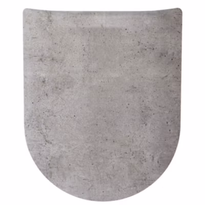 Abattant wood slim avec descente assistée  –  – Effet béton armé (47.5×36.5 cm – Gris clair)