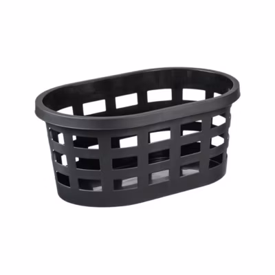 Panier à linge solide en plastique 36 litres – Noir