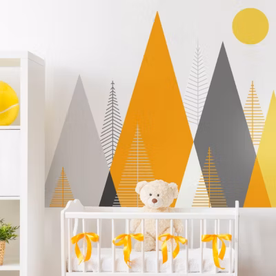 Stickers enfant montagnes scandinaves antartika 50 x 75 cm