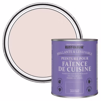Peinture Rose pour Faïence de Cuisine, Brillant – RUST-OLEUM – Elbow Beach 750ml