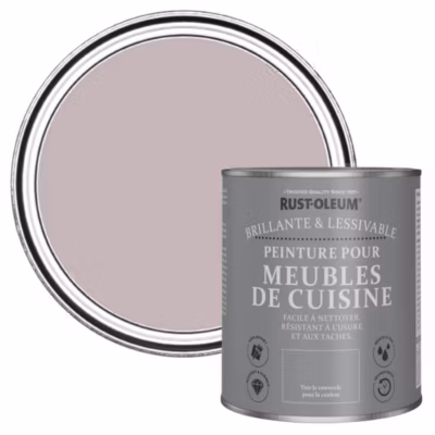 Peinture Violette pour Meubles de Cuisine, Brillant – RUST-OLEUM – Lilas 750ml