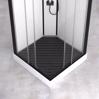 Caillebotis en Bois Composite Gris pour Cabine carrée – Dimensions 78,2 x 78,2 cm