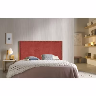 Tête de lit Lily en tissu rouge 100