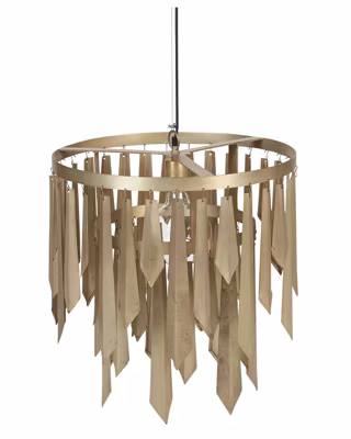 Lampe suspension rétro en métal laiton CHAMBAL