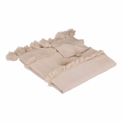 Jeté de lit « Row » – beige – 130×180 cm – Atmosphera