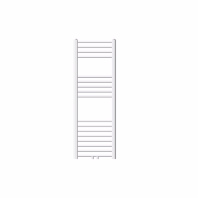 Radiateur de Salle de Bain Design Sahara, 400 x 1200 mm, Blanc, Forme Courbé