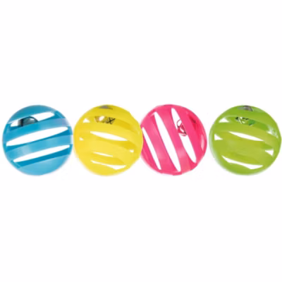 4 balles de jeu D 4 cm pour chat