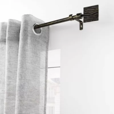 Kit de tringle extensible patiné or (120-210 cm – Noir)