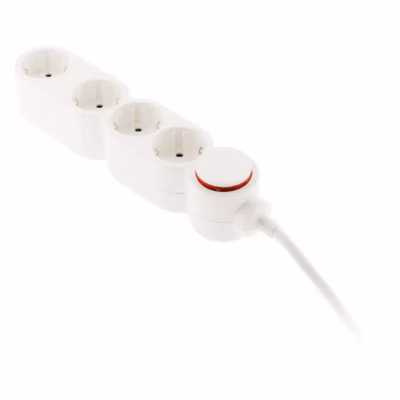 Multiprise Schuko 4x16A blanc Zenitech