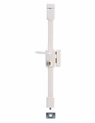 Serrure en applique Beluga à fouillot , droite, 3 pts, Transit2 diamètre 23mm, axe 45mm, blanc, 4 clés – THIRARD