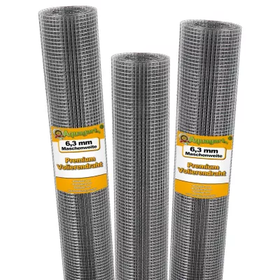 20m x 1m volière treillis métallique treillis soudé treillis campagnol, 6,3mm Aquagart
