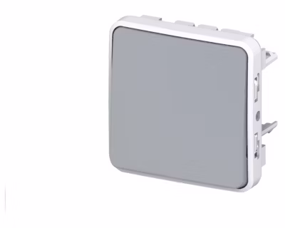 Interrupteur va-et-vient simple Legrand Plexo™ gris composable