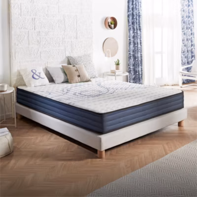 Matelas 90×200 mémoire de forme – Épaisseur 21 cm – Blue Latex – 7 zones de confort – Hypoallergénique – Durable – Perfect Dream