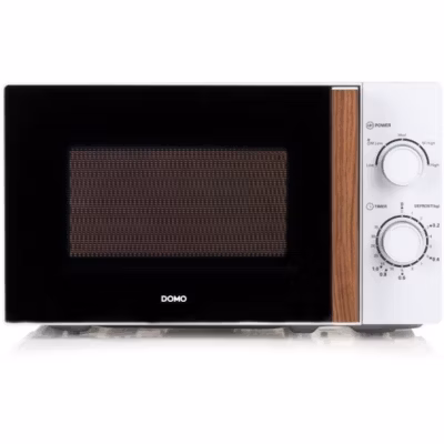 Four micro-ondes DOMO DO2720 – 20L – 700W – Minuterie 35mn – Fonction décongélation – L44 x P35,8 x H 25,8 cm – Blanc finition