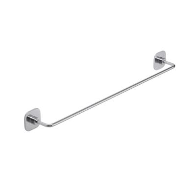 Porte-Serviettes De 45 Cm En Acier Inoxydable Chromé Thym Également Fixé Avec Un Ruban Adhésif Double Face