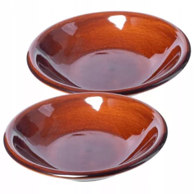 Assiettes plates KADAX 23 cm en grès lot de 2