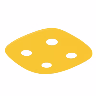 LUMICOM – RIVER FREE Plafonnier, 4x GX53, max 8W, métal, jaune, 55x55cm