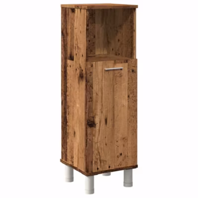 Armoire de salle de bain vieux bois 30x30x95 cm bois ingénierie vidaXL
