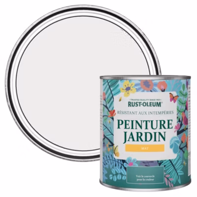 Peinture Grise pour Jardin et terrasse, Finition Mate – RUST-OLEUM – Fleur 750ml