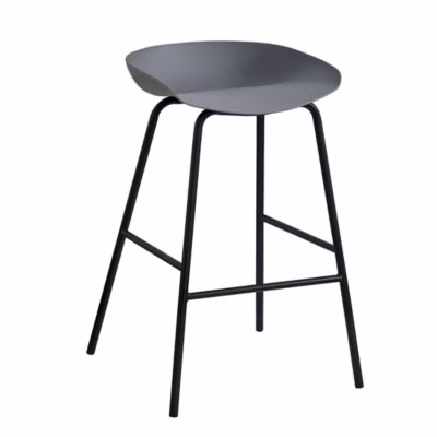 Chaise de comptoir design gris. Collection SIRA