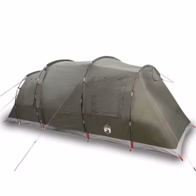 Tente familiale tunnel 6 personnes vert olive imperméable vidaXL