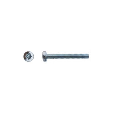 500 Vis Métaux Tête Cylindrique Pozidriv 5 x 12 mm – DIN 7985 – Zingué blanc – D-Work