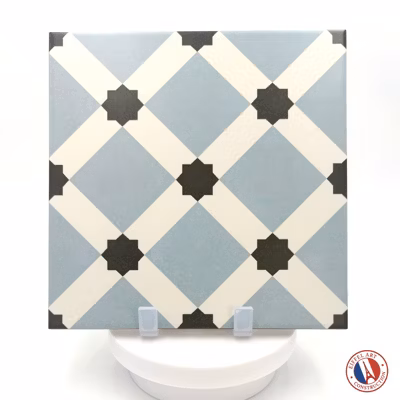 Carrelage sol / mur effet ciment 20×20 cm 1900 PALAU CELESTE