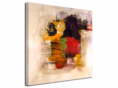 DECLINA, Tableau toile imprimée abstrait, Tableau toile peinture Abstrait, 30×30 cm
