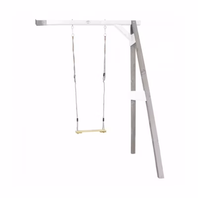 AXI Portique mural en bois Gris Blanc 1 balançoire 160x171x207cm