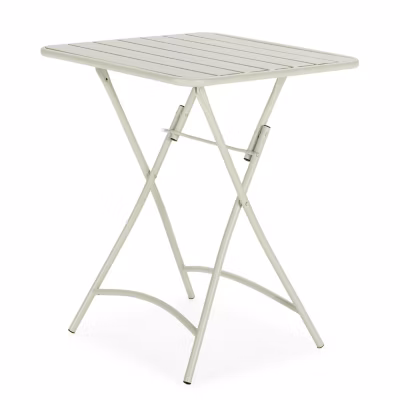 Table de jardin pliante Perla en métal vert