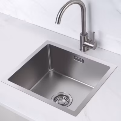 Evier cuisine 1 bac Inox LOMAZOO Oberon 45 cm