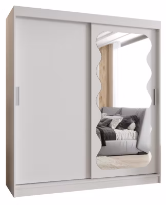 Armoire SPOTI à portes coulissantes H. 200 x L. 180 x P. 62, 2 portes