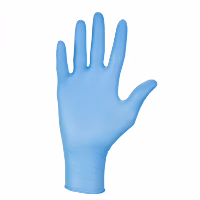 Boite de 100 gants en nitrile jetables – non poudrés – Taille M – Bleu – Vivezen