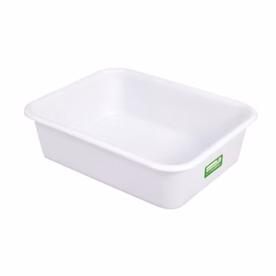 Bac à diviseuse biosourcé rectangulaire 20 L – blanc