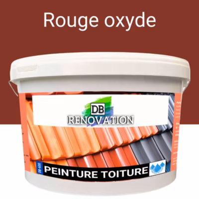 Peinture Toiture – Rénovation tuile – Rouge oxyde 12KG (jusqu&rsquo;à 120m²) Haute étanchéité / Imperméabilité – DB RENOVATION