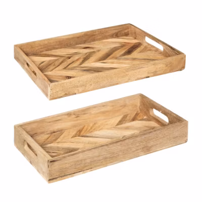 Set de 2 plateaux Wild – manguier – Atmosphera