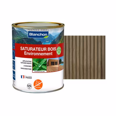 SATURATEUR BOIS ENVIRONNEMENT BIOSOURCÉ BLANCHON GRIS VIEILLI 0,75l