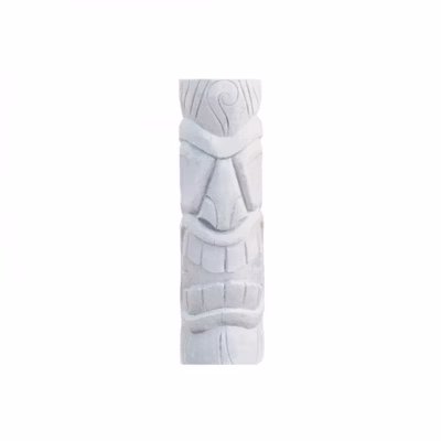 Statue de jardin Tiki Mauri 75 cm – Blanc