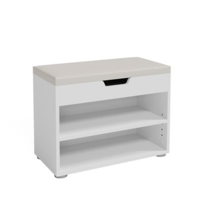 Vicco Banc pour chaussures Blanc 60x45cm