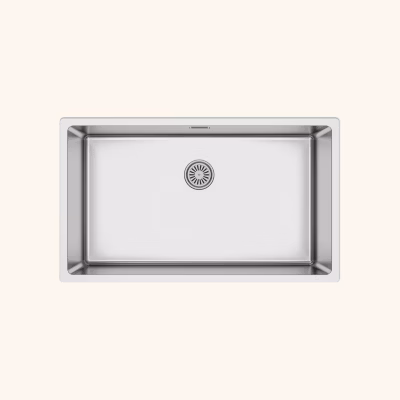Evier inox sous-plan MAX 1 grand bac 750×440