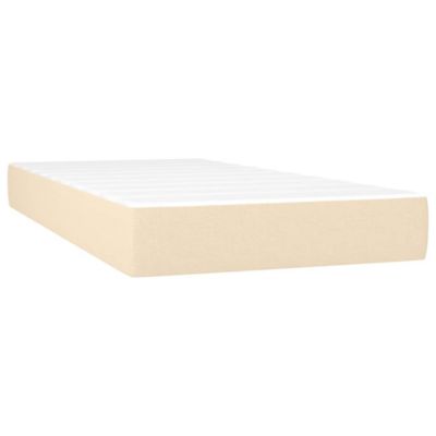 Matelas à ressorts ensachés pour enfants fermeté moyenne crème 80×160 cm tissu vidaXL
