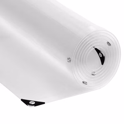 Bâche transparente avec œillets 6×8 m PVC